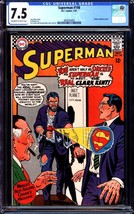 Superman #198 (1967) CGC 7.5 -- O/w to white pages; Identity reveal cover - £74.02 GBP