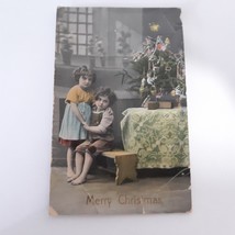 Christmas Tree Children Germany Real Photo Postcard ANTIQUE - £10.90 GBP