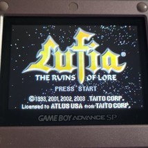 Lufia: The Ruins of Lore Game Boy Advance Nintendo GBA Authentic Saves - £58.49 GBP