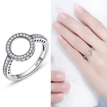 WOSTU Hot Sale 925 Sterling Silver Crown Simple Rings Compatible With Original W - £20.71 GBP