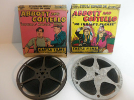 Vintage Castle Films Abbott and Costello 8mm Film Reels Oysters &amp; Muscles Indian - £23.77 GBP