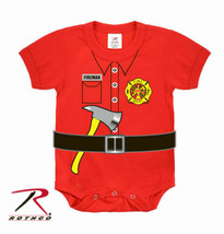 2T Toddler Baby Infant One Piece FIREMAN UNIFORM Shower Gift Rothco 67097 - £9.43 GBP