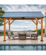 Wood Carport Gazebo: Steel Roof, All-Weather - $1,987.26 CAD