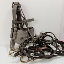 Antique Civil War Era US Military Horse Blinders and Accessories &amp; Brass Bit - £150.00 GBP