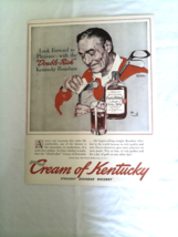 1940 Ad Schenley&#39;s Cream of Kentucky Bourbon Whiskey, Norman Rockwell Dr... - $184.10 MXN
