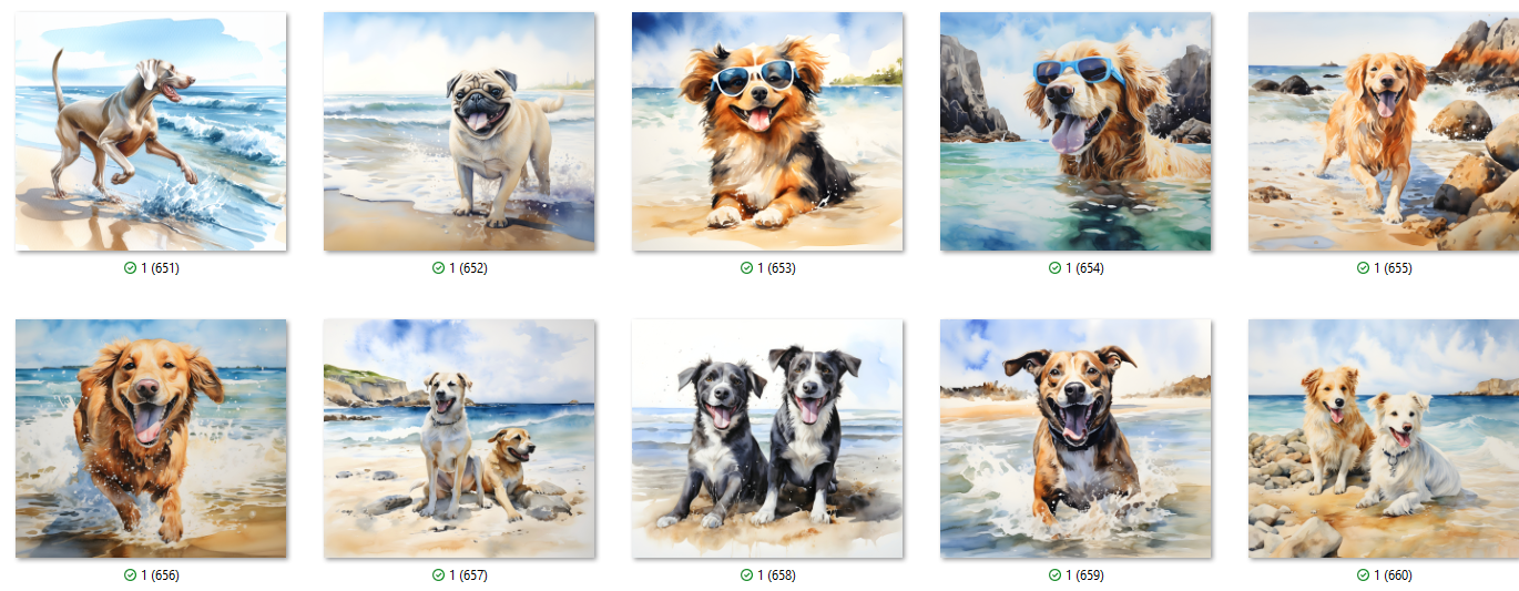 Cat & Dog Sublimation Ready To Press Transfer Prints Bundle Of 10 Transfer Desig Item image 11