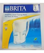 BRITA Water Filtration System PITCHER Size: 5 Cups NEW Slim 1 Filter SHI... - $49.99