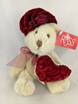 Russ Lil Duchess Tan Bear Push Sits 6 Inch Stuffed Animal Toy - $8.05