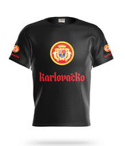 Karlovacko  Beer Logo Black Short Sleeve  T-Shirt Gift New Fashion  - £25.16 GBP