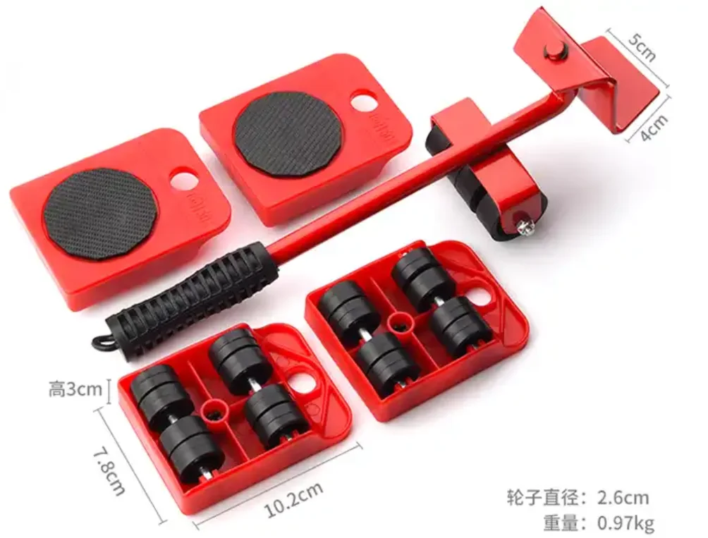 Move Heavy Duty Furniture Lifter 4 Sliders Moving Wheels Set Moving Furn... - $17.28+