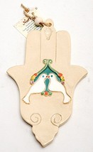 Home Blessing Hamsa Hand Ceramic Hand Made Art Design - $63.60