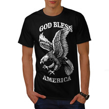 Wellcoda God Bless USA Fashion Mens T-shirt,  Graphic Design Printed Tee - £14.96 GBP+