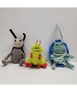 Disney Store Bugs Life Beanbag Plush Francis Ladybug Heimlich Caterpilla... - $33.69 CAD