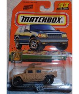  Matchbox Military &quot;Humvee&quot; #53 Mint On Sealed Card - £3.18 GBP