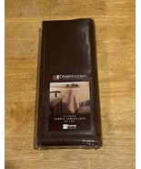 Chris Madden Filigree Chocolate Brown Fabric Tablecloth 60x84” - $27.14 CAD