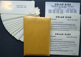 Solar Ride Pinball Machine Game Score Instruction Card Set 1978 NOS Original - £27.50 GBP