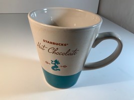 Starbucks Hot Chocolate Teal Blue Mermaid Coffee Mug 15 Oz 2010 - £10.61 GBP