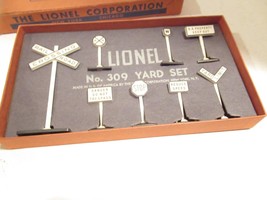 Lionel Trains POST-WAR 309 Railroad Yard Sign SET- Boxed - Ln -S28 - £36.42 GBP
