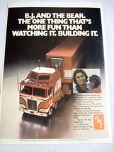 1982 Color Ad B.J. and the Bear AMT Truck Model Kit - $7.99