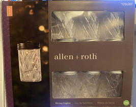 String Lights Clear Mason Jelly Jar LED Indoor/Outdoor Allen + Roth (19-ft) NEW! - $19.65
