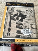 I&#39;m An Old Cowhand (from the Rio Grande) Bing Crosby 1935 vintage sheet ... - $17.59
