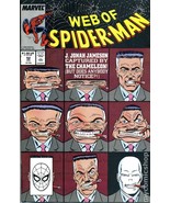 Web Of Spiderman #52 By Marvel Comic Book 1989 Captured By The Chameleon ! - £35.88 GBP