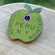 Lions Club Lapel Pin ADIRONDACK Mountains PERU NY Apple 1-1/4&quot; - $349.49 MXN