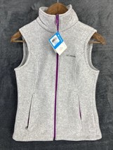 Columbia Women&#39;s Classic Benton Springs Gray Fleece Vest Size Small NWT - $21.84