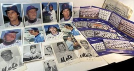 N Y Mets Assorted Team Photos 1977 Giveaway/ Topps 1980 5x7 Cards. Boswell Autog - £9.79 GBP