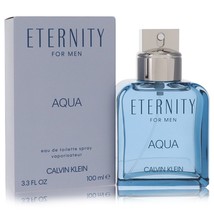 Eternity Aqua by Calvin Klein Eau De Toilette Spray 3.4 oz for Men - £48.98 GBP