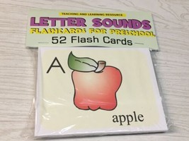 LETTER SOUNDS - Flashcards  for Preschool 52 Cards- Letters Teaching supplies - £6.04 GBP