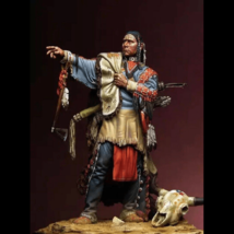 1/24 75mm Resin Model Kit Mighty Indian Sioux Warrior Chieftain Unpainted - £12.82 GBP