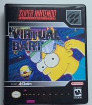 Virtual Bart Case Only Super Nintendo Snes Box Best Quality Available - £10.34 GBP