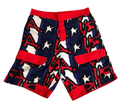 Stephen Sprouse x Target Shorts Mens 34 USA Graffiti Red White Blue July... - $23.75