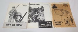 Vintage Lot of 3 Troop Topics Magazines from 1964 - Military, Army, Vietnam - £23.09 GBP