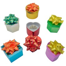 Ring Gift Boxes Shiny Metallic Mini-Hat Jewelry Display Package of 48 As... - $49.95