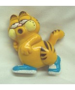 VINTAGE GARFIELD CAT RUNNING 2&quot; Plastic PVC Toy Figure 1981 Hong Kong - €12,89 EUR