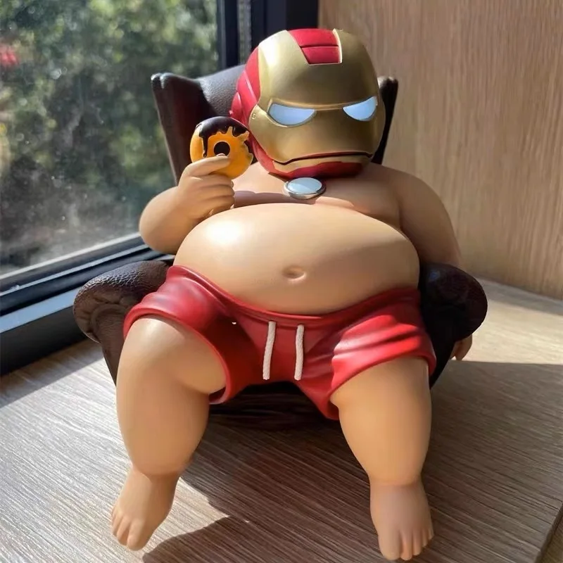 11cm Marvel Iron Man Fat Boy Series Anime Figure GK Cartoon Statue Colle... - $37.85+