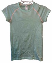 Ivivva By Lululemon Girls Short Sleeve Green Shirt Active Girls Size Large - £15.28 GBP