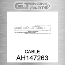 AH147263 Cable Fits John Deere (New Oem) - £403.89 GBP