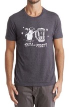 NWT Men&#39;s Lucky Brand S/S Gray Chill &amp; Frosty Graphic Tee T-Shirt Sz Medium - $27.71