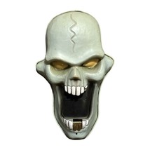 Gemmy Animated Skull Doorbell Halloween Light Up Moving Mouth Skeleton Talking - £19.65 GBP