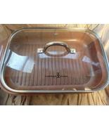 Copper Chef Wonder Cooker XL Roaster Grill Pan w/ Crisper Basket &amp; Glass... - £62.27 GBP