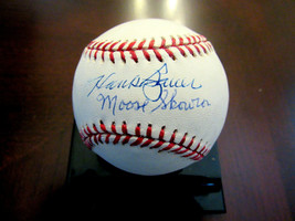 BILL SKOWRON HANK BAUER 1956 WSC NEW YORK YANKEES SIGNED AUTO OML BASEBA... - $118.79