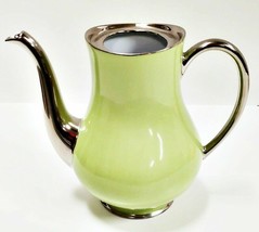 Haviland Limoges Laque De Chine Platinum Rim - Pistache Large Teapot No Lid - £146.60 GBP