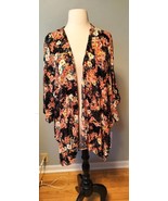 Maurice Women&#39;s Cardigan Floral  Kimono Shaw - $8.47