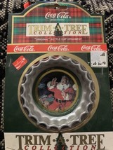 1991 Coca Cola Trim A Tree Collection Ornament bottle cap SANTA - £12.42 GBP