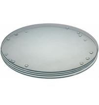 4 Non-slip Tempered Glass Circle Cutting Board 9.75 In - £18.21 GBP