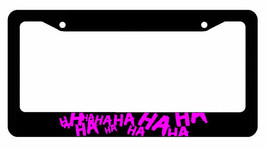 Joker Hahaha Serious Super Bad Evil Purple License Plate Frame - £9.25 GBP