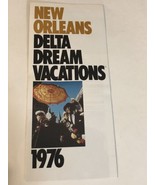 Vintage New Orleans Delta Dream Vacation Brochure 1976 - £7.74 GBP